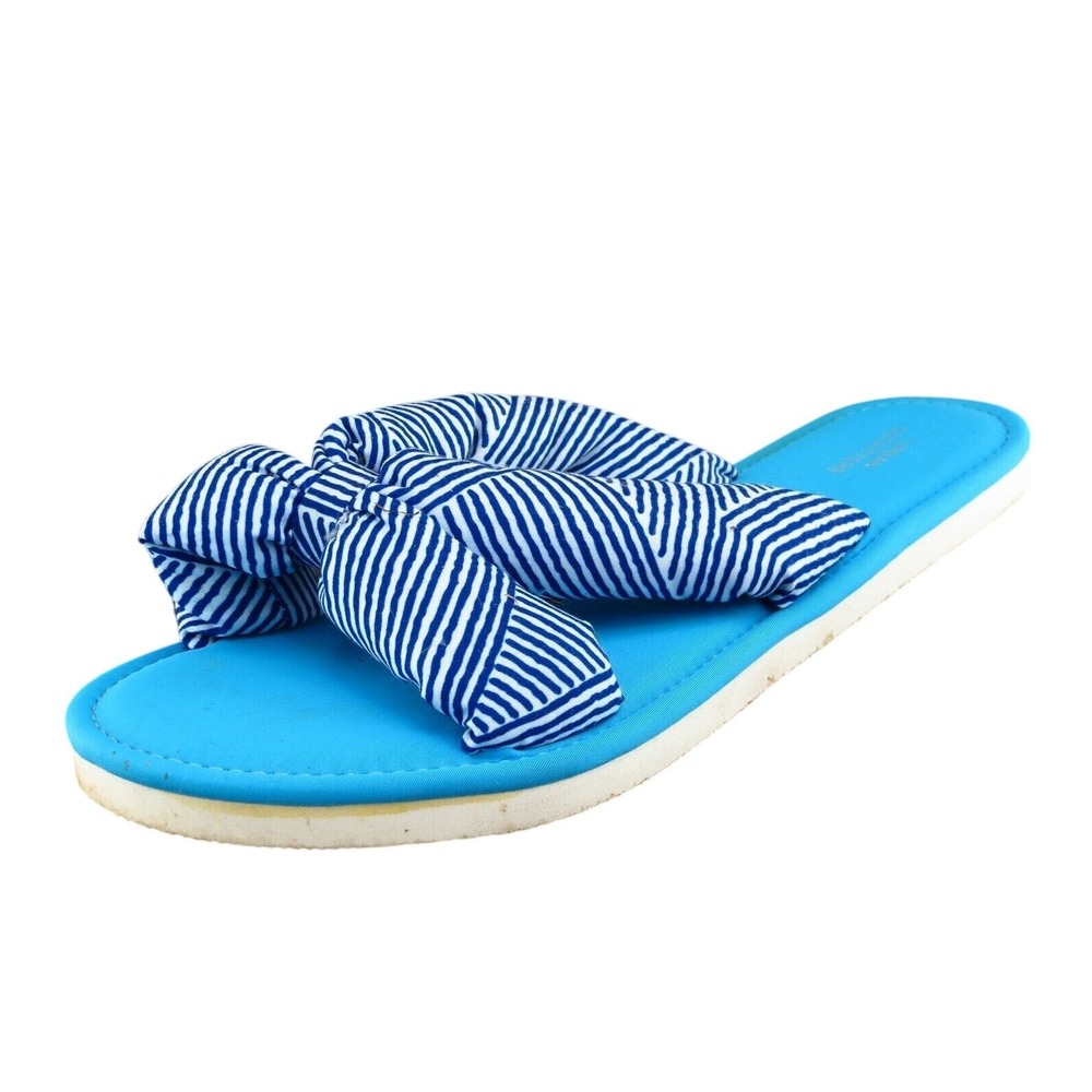 Urban Outfitters Sz‎ 9 M Blue Flip Flop Fabric Women Sandals